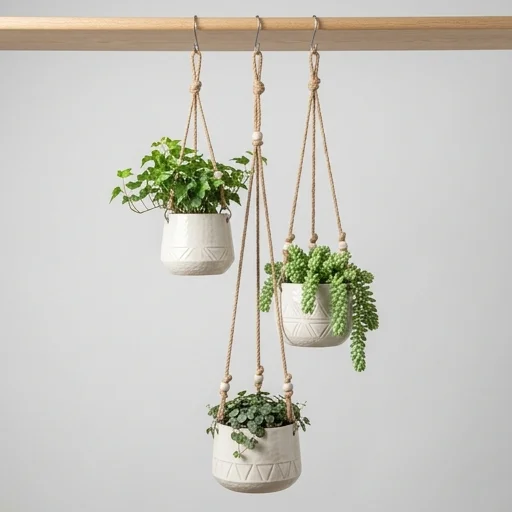 T4U Ceramic Hanging Planter Set (Set of 3)