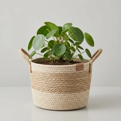La Jolie Muse Woven Plant Basket